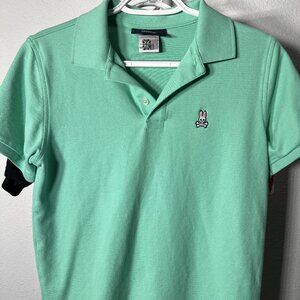 Psycho Bunny Mint Green 100% Pima Cotton Short-Sleeve Polo w Logo SZ XL